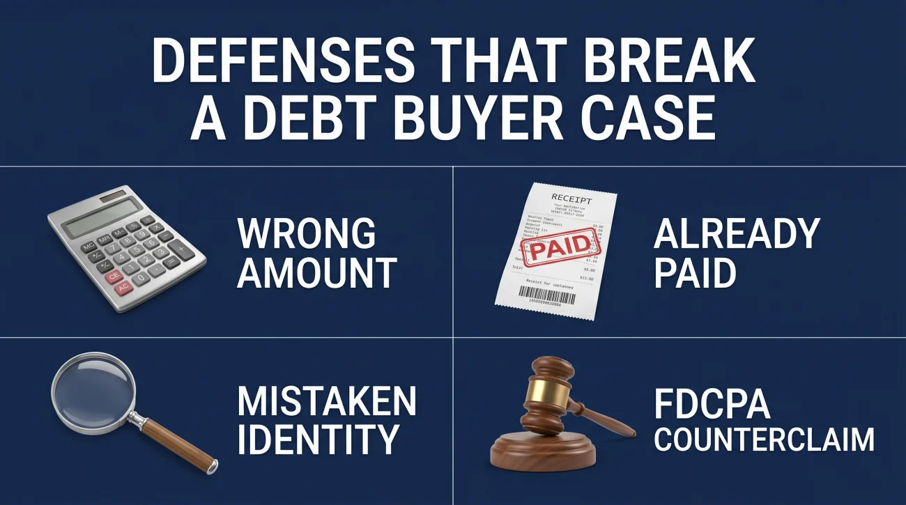 Debt Buyer Lawsuit Defenses List