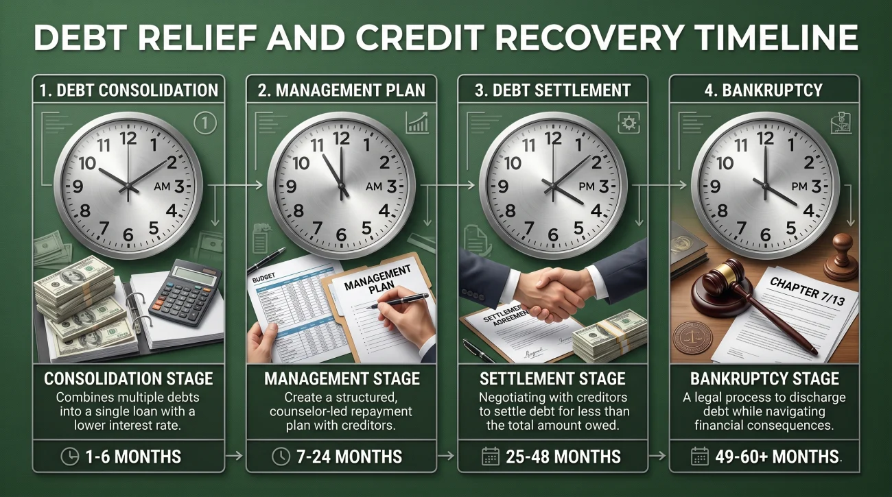 Debt Relief Credit Recovery Timeline