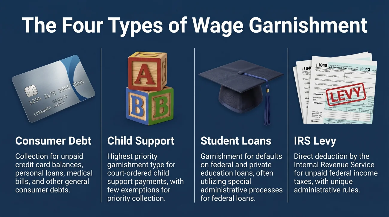 Four Types Of Wage Garnishment