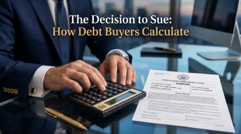 The Decision to Sue: How Debt Buyers Calculate Whether Your Account Is Worth Taking to Court