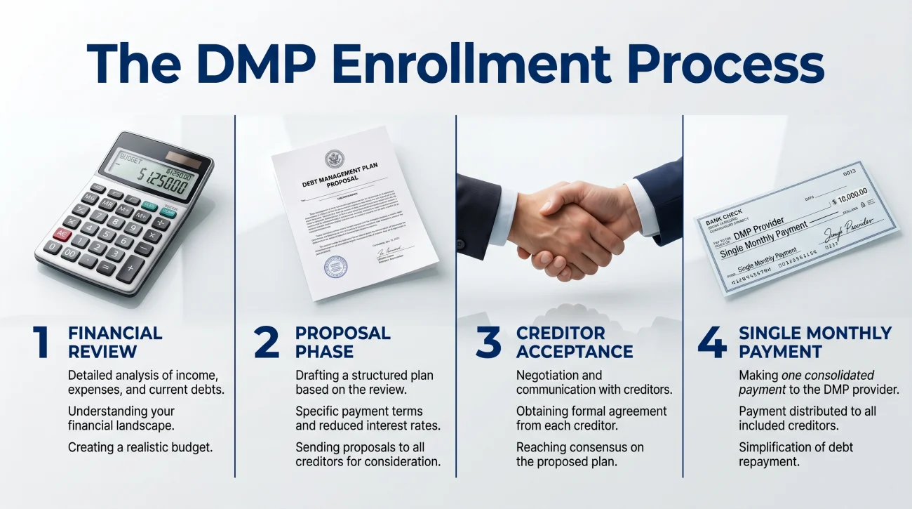 Debt Management Enrollment Steps