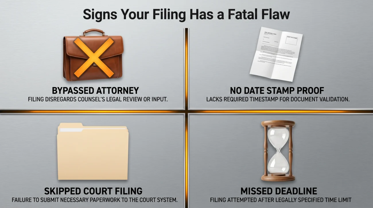 Fatal Flaws In Court Filings