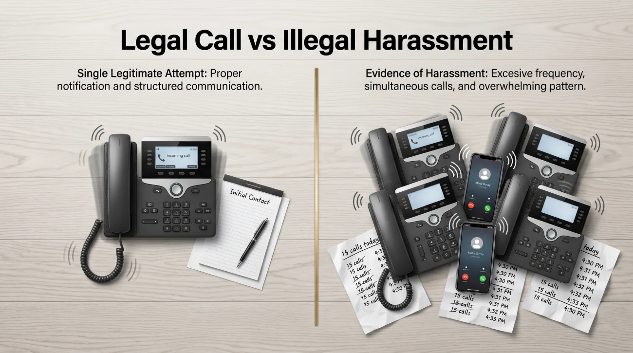 Legal Sunday Call Vs Illegal Harassment