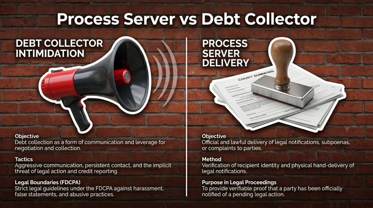 Process Server Vs Debt Collector