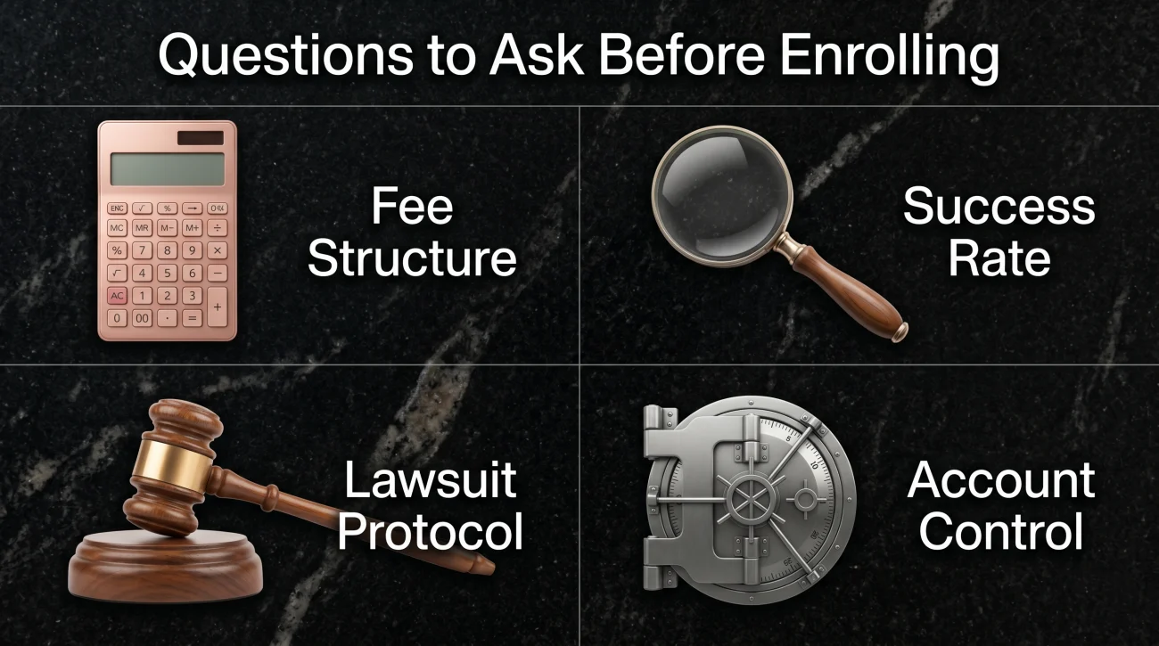 Questions To Ask Debt Settlement Firms