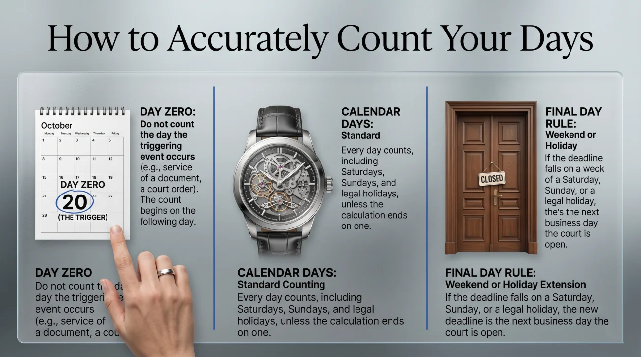Rules For Counting Lawsuit Deadline Days