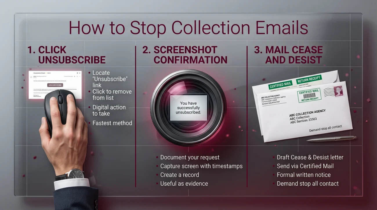 Steps To Stop Collection Emails