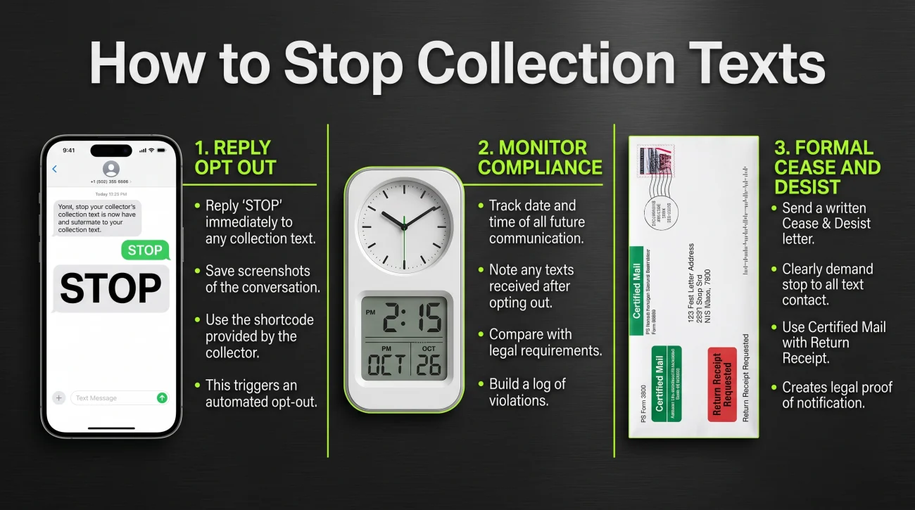 Steps To Stop Debt Collector Texts