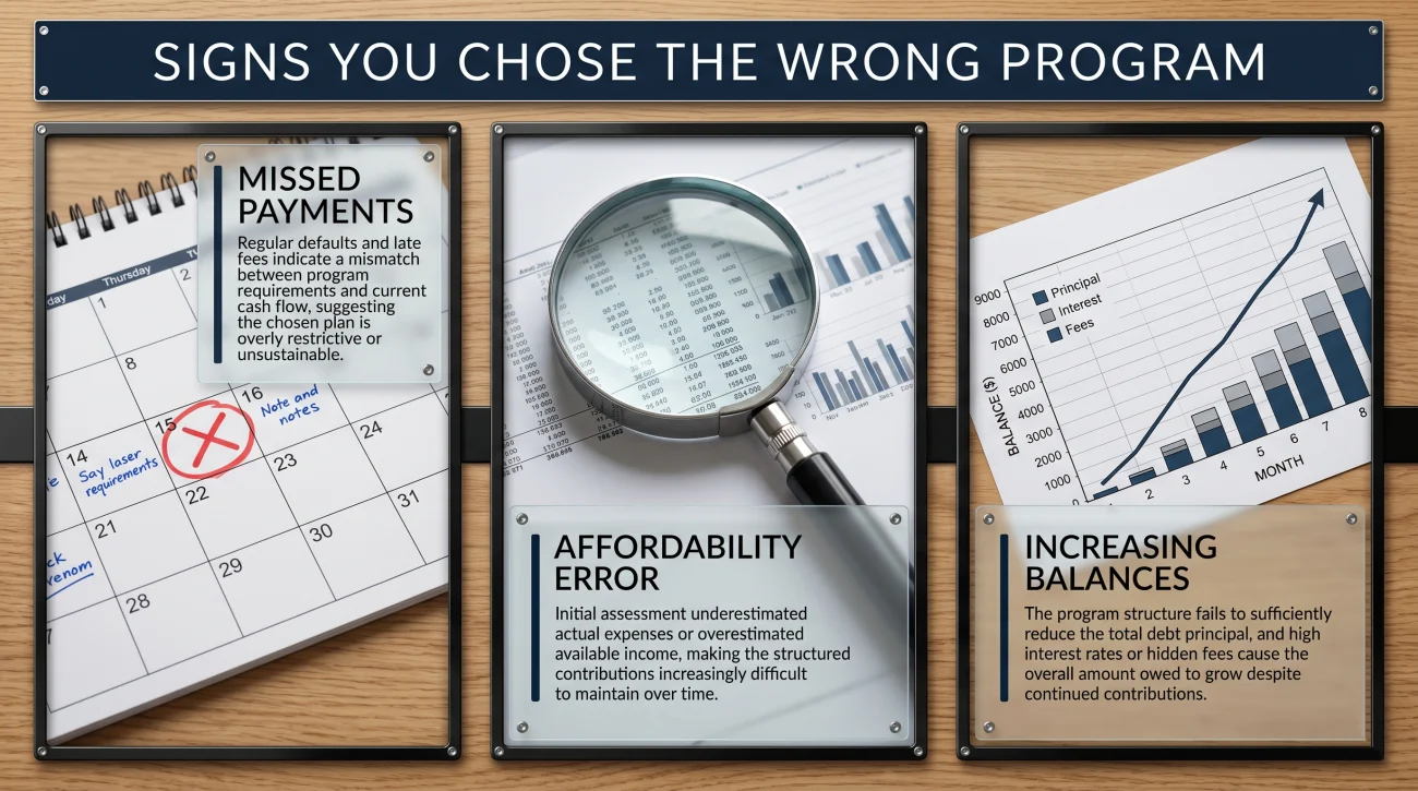 Wrong Debt Relief Program Warning Signs