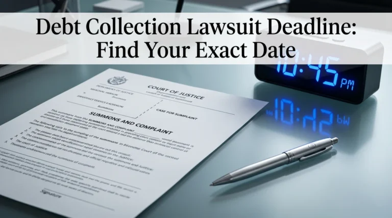 Debt Collection Lawsuit Deadline: How to Find Your Exact Response Date Before You Miss It
