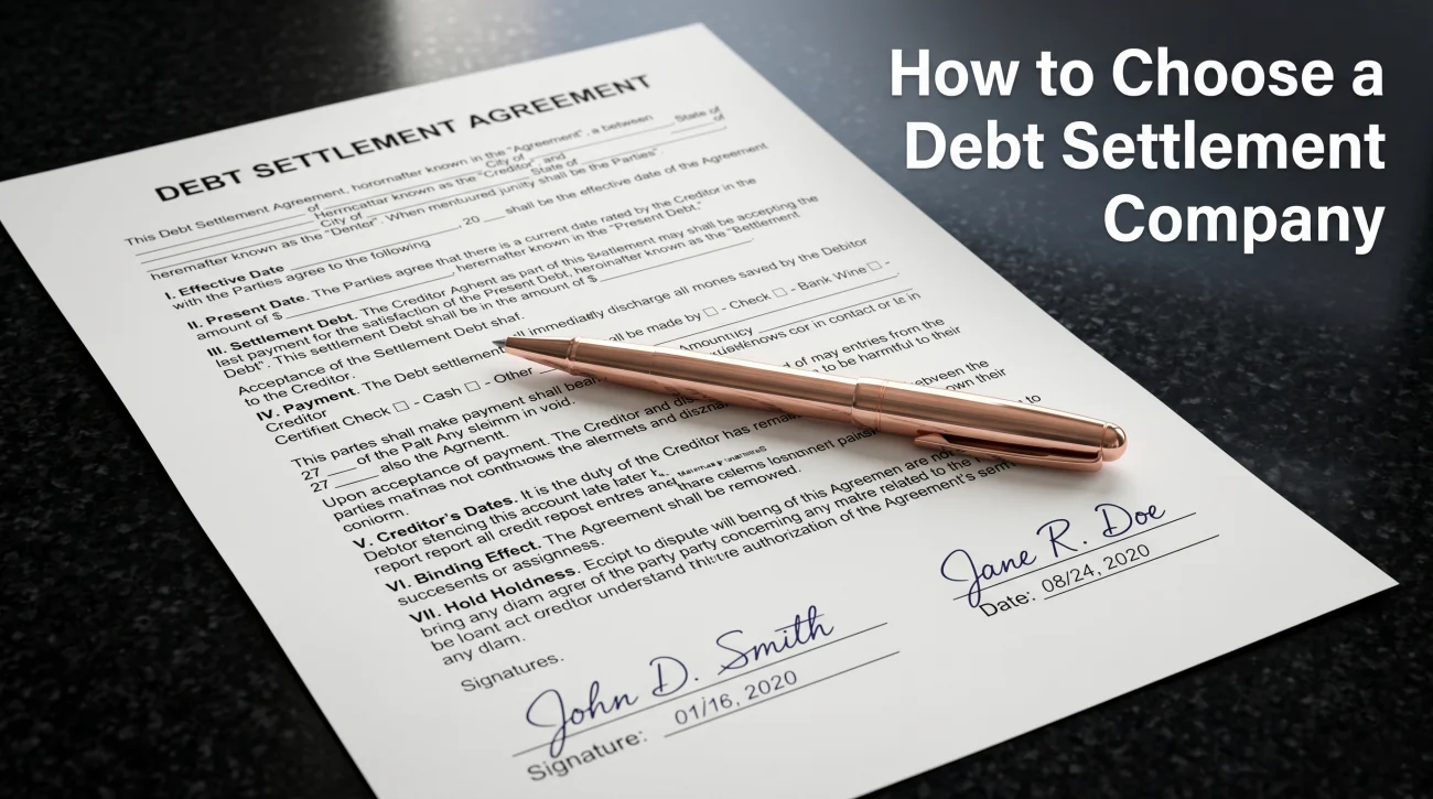 How To Choose A Debt Settlement Company