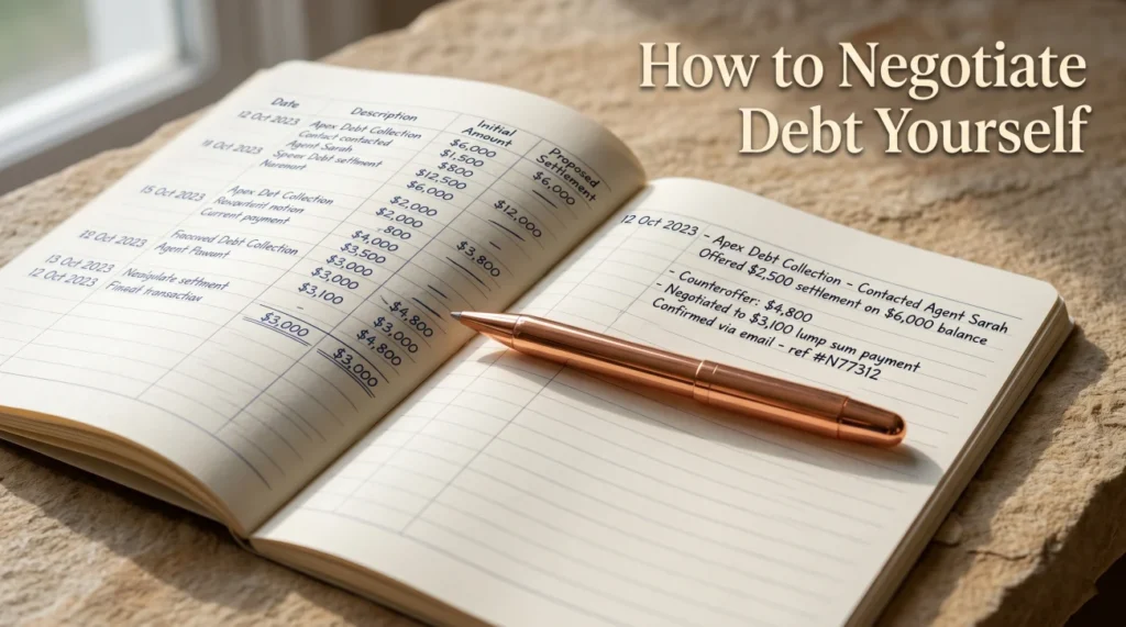 How To Negotiate Debt Yourself