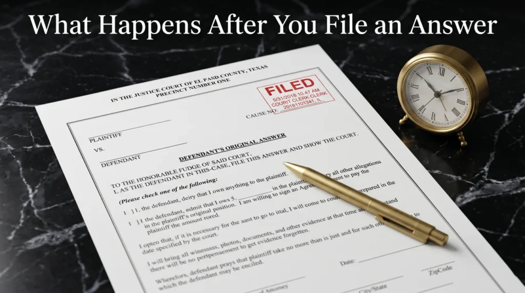 What Happens After Answering Debt Lawsuit