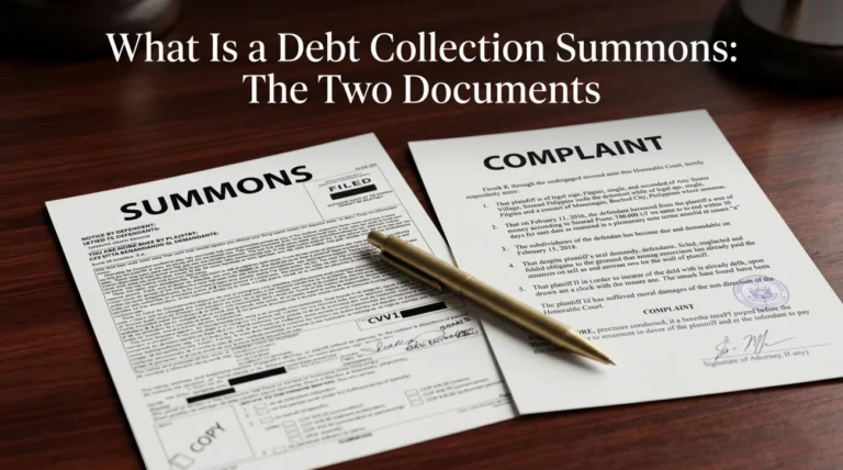 What Is a Debt Collection Summons: The Two Documents You Received and What Each One Requires