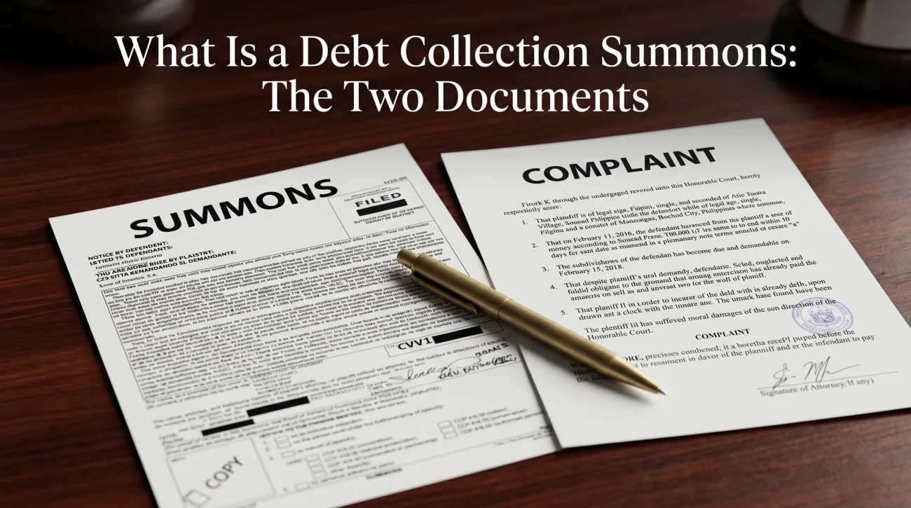 What Is A Debt Collection Summons