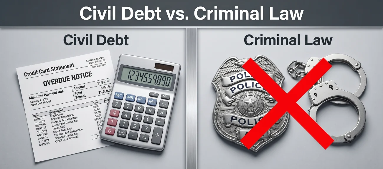 Civil Debt Vs Criminal Law Reality