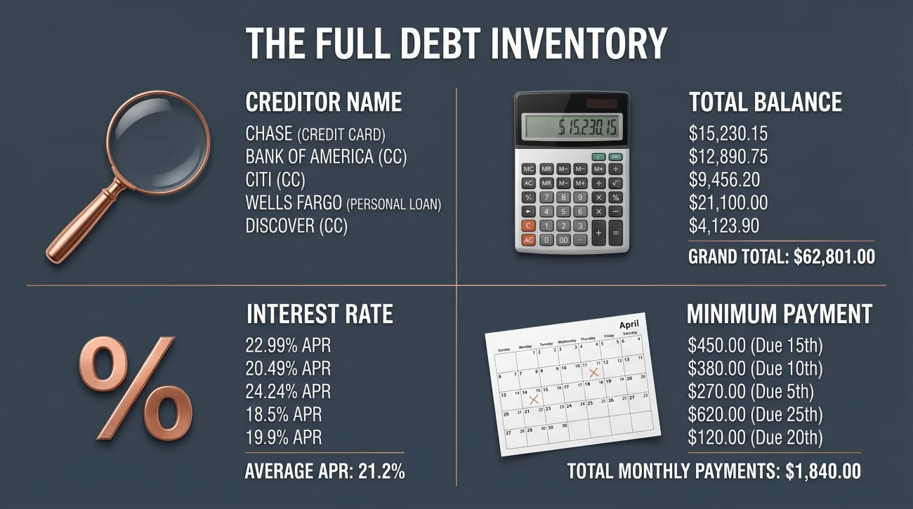 Credit Card Debt Inventory Process