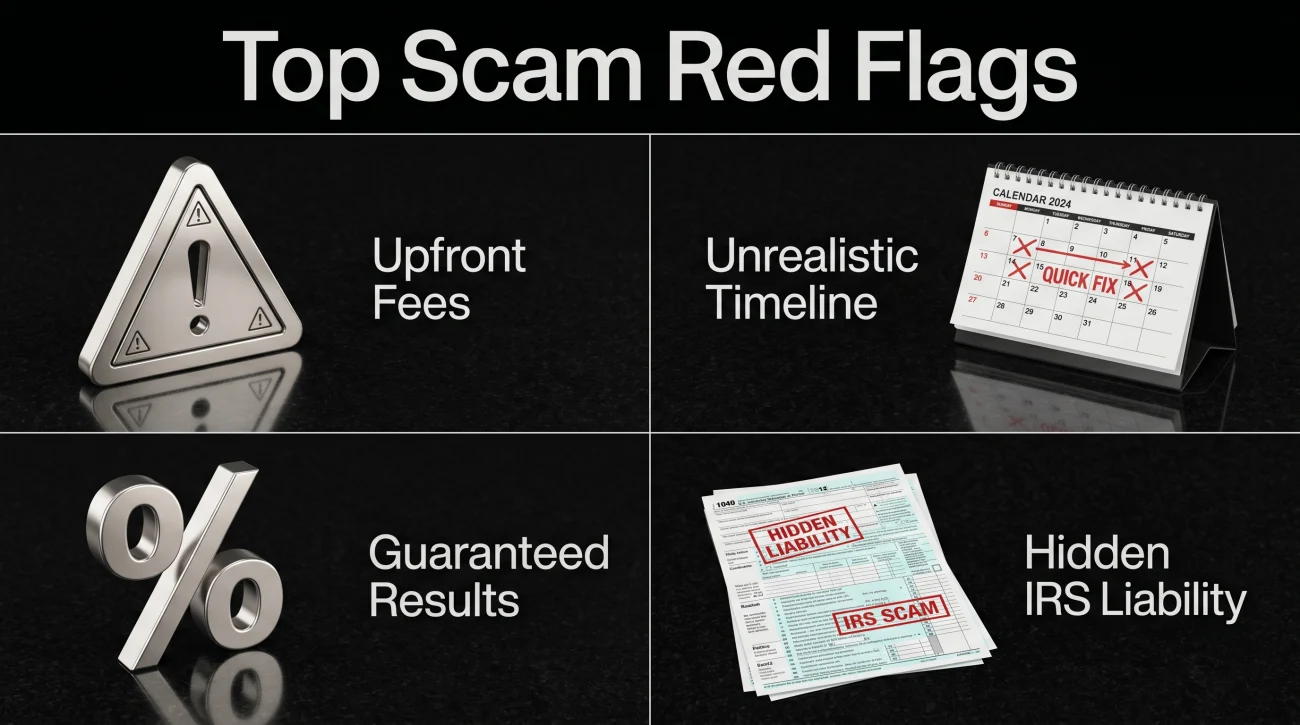 Debt Relief Scam Red Flags