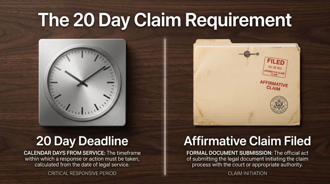 Filing Claim Of Exemption Timeline
