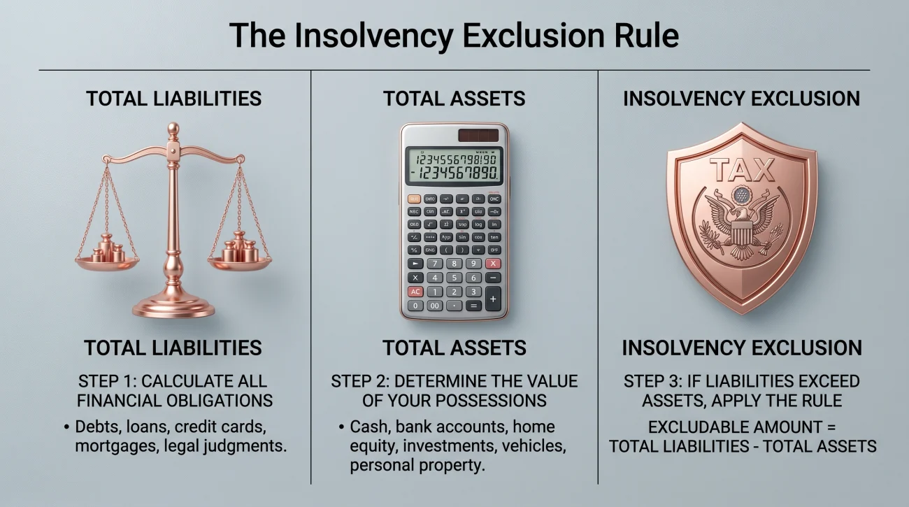 IRS Insolvency Exclusion Math