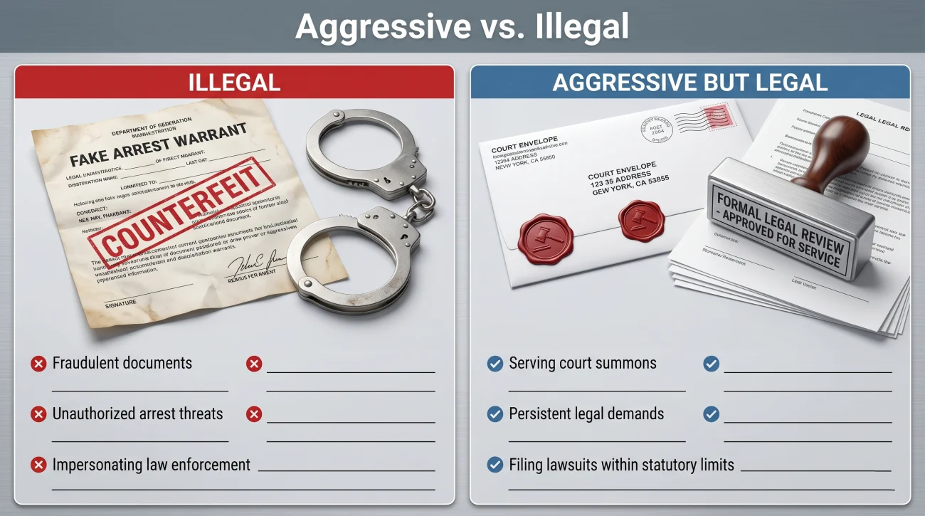Illegal Vs Aggressive Debt Collection Tactics