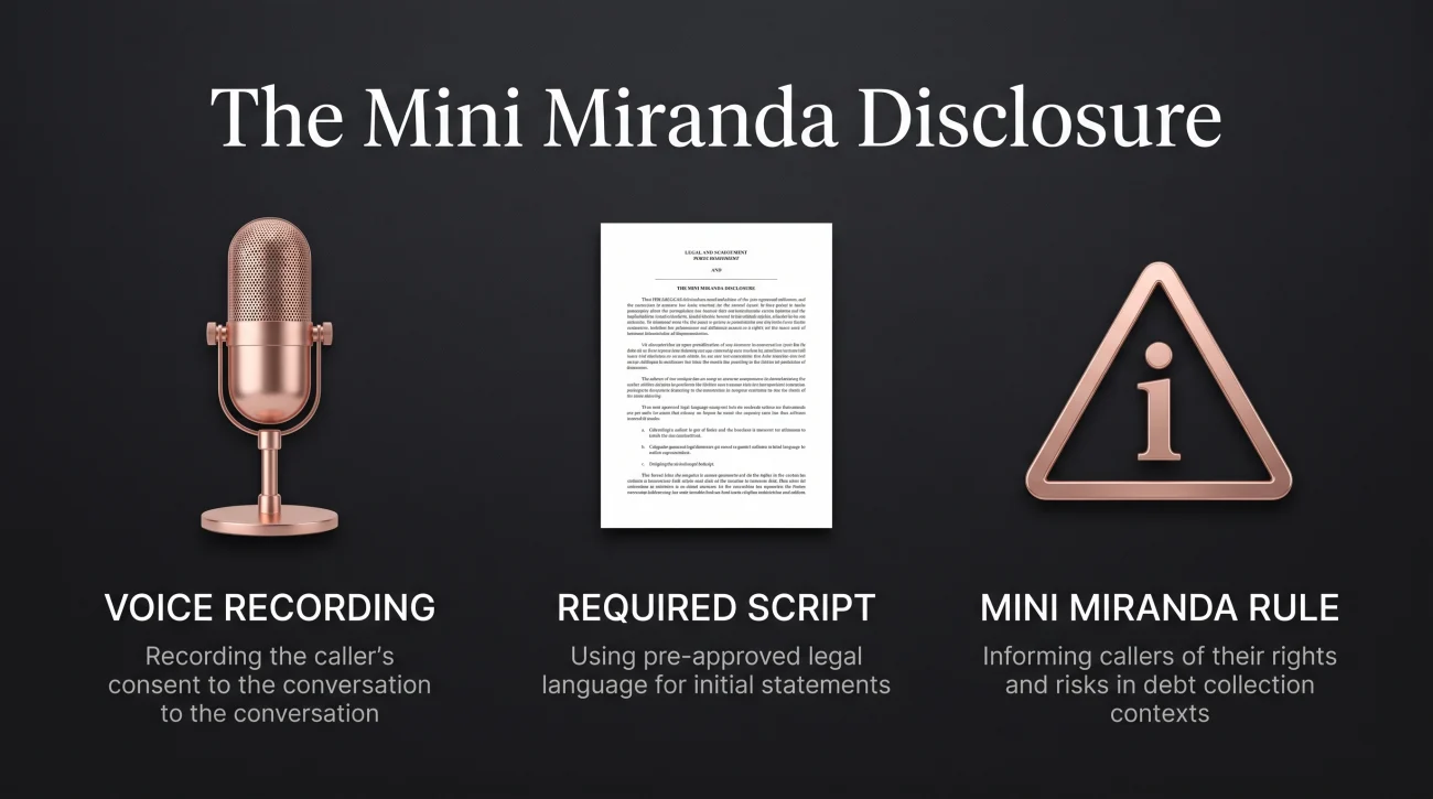 Mandatory Debt Collector Voicemail Disclosure
