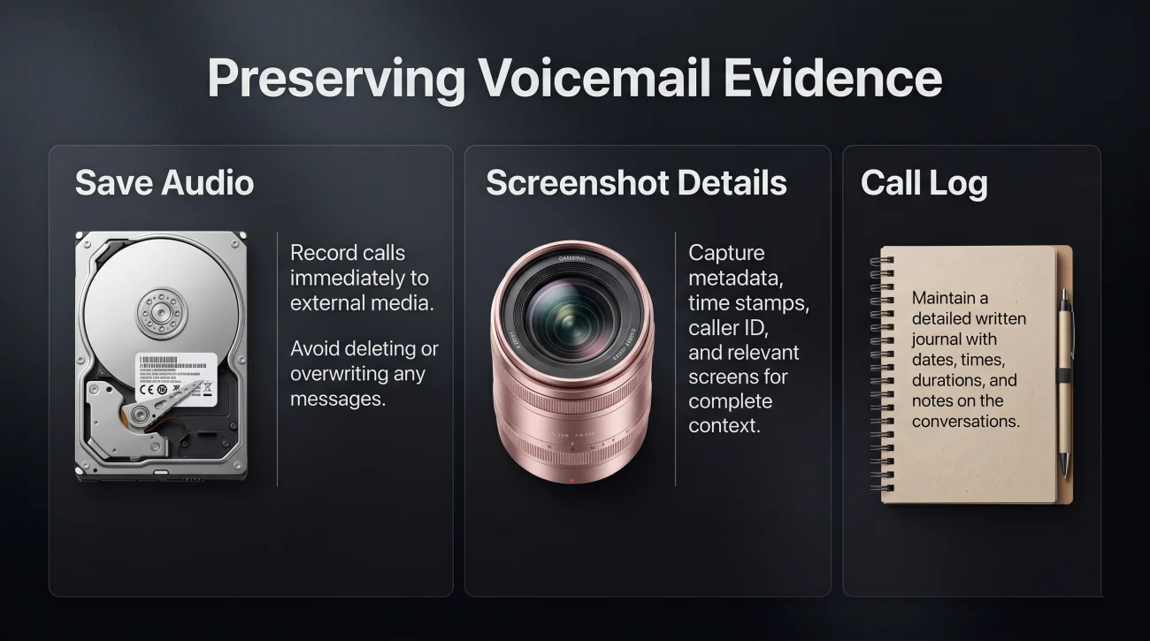 Preserving Debt Collector Voicemail Evidence