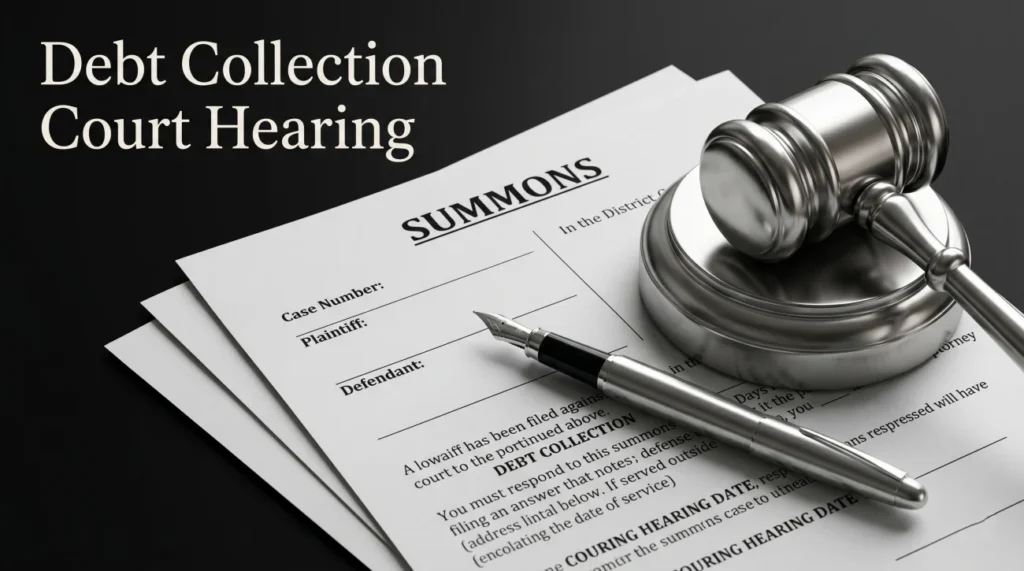 Debt Collection Lawsuit Court Hearing
