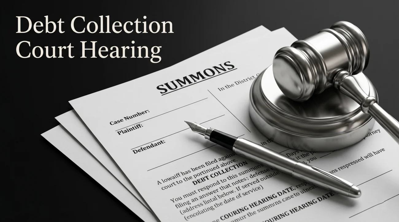 Debt Collection Lawsuit Court Hearing