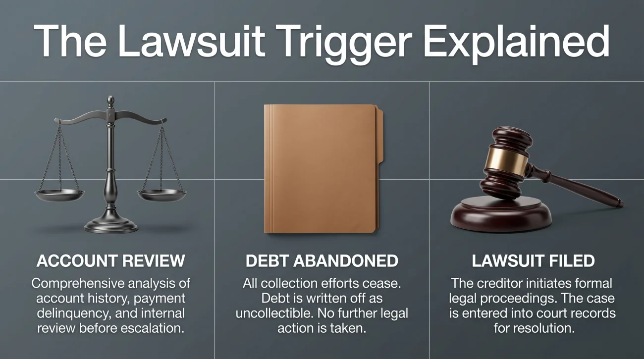 Debt Collection Lawsuit Trigger