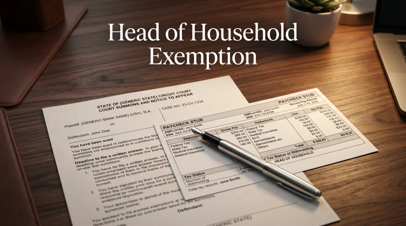 Head Of Household Exemption Wage Garnishment