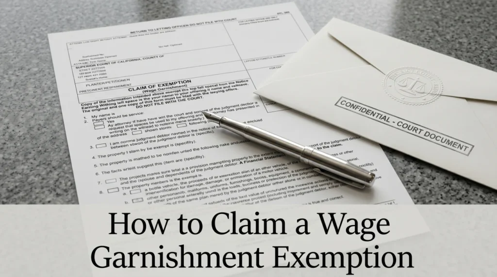 How To Claim Wage Garnishment Exemption
