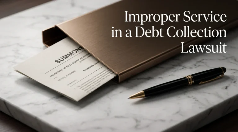Improper Service in a Debt Collection Lawsuit: When ‘Sewer Service’ Is Why You Never Got the Papers
