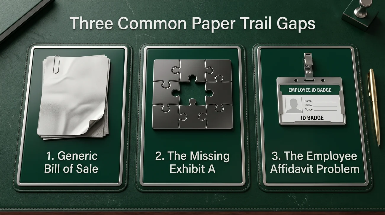 Common Chain Of Title Gaps