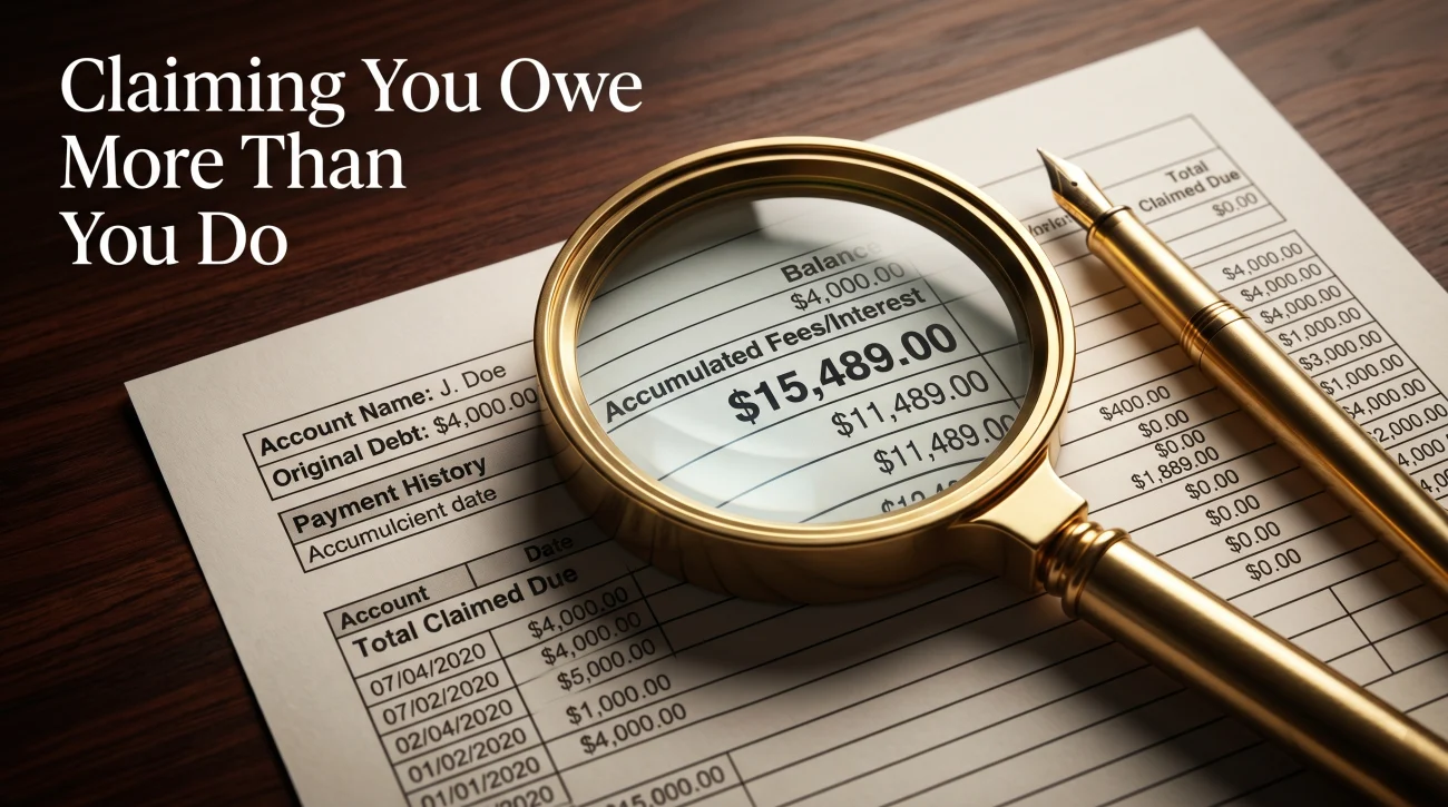 Debt Collector Claiming You Owe More Than You Do