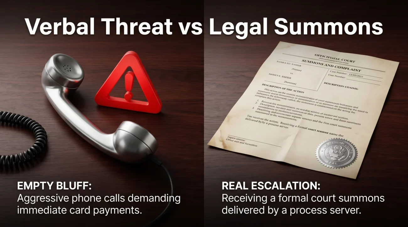 Phone Threat Vs Real Court Summons