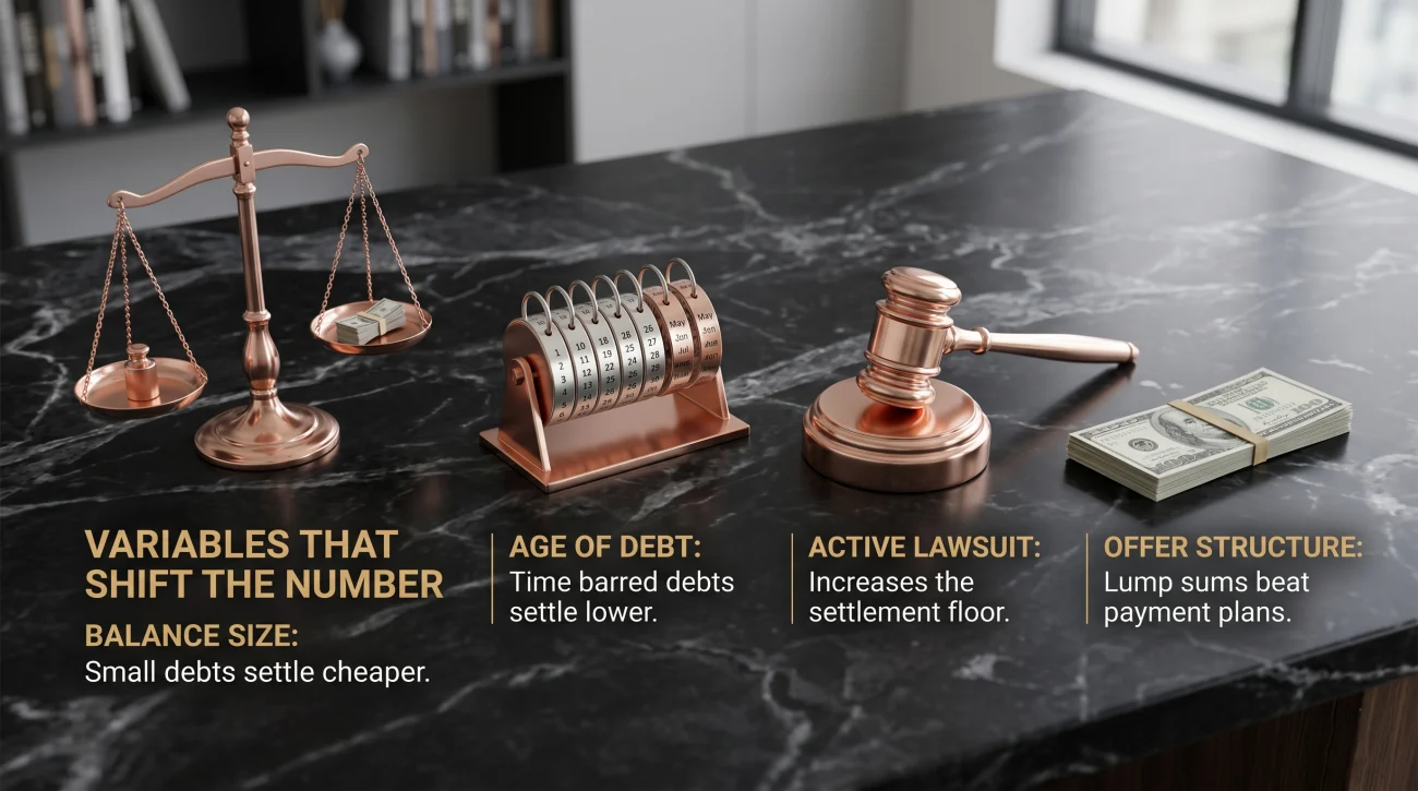 Variables That Change Debt Settlement Offers