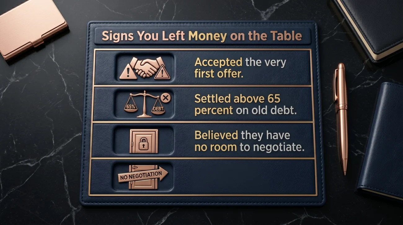 Warning Signs Of Bad Debt Settlement
