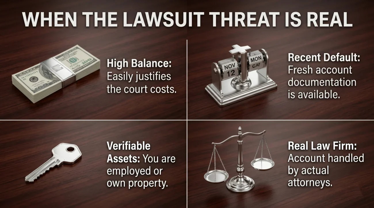 When Debt Lawsuit Threats Are Real