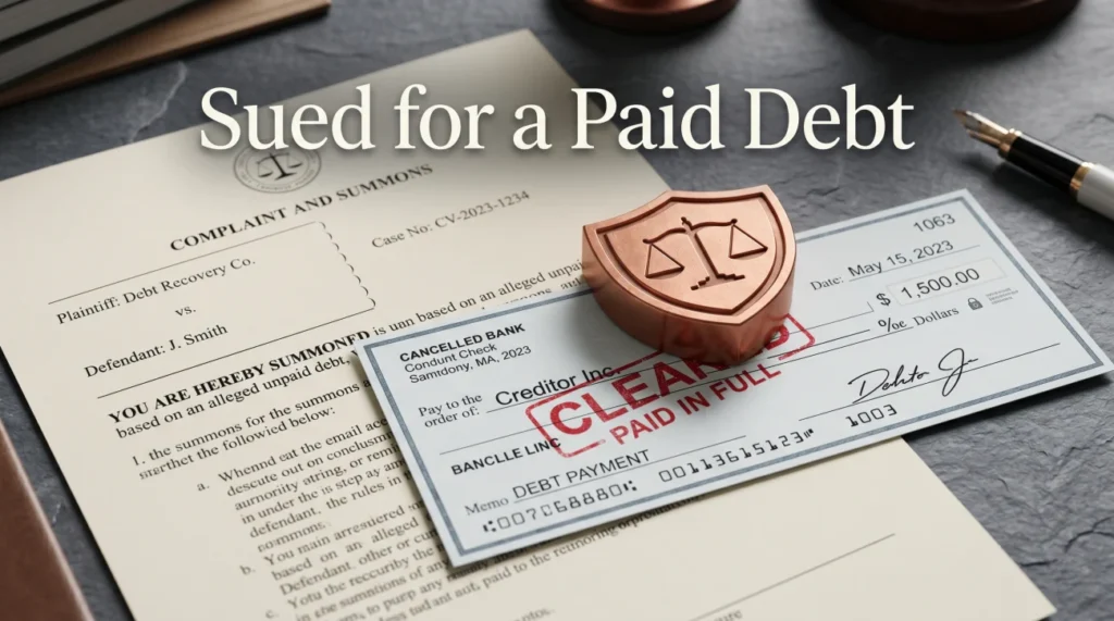 Already Paid Debt Lawsuit Defense