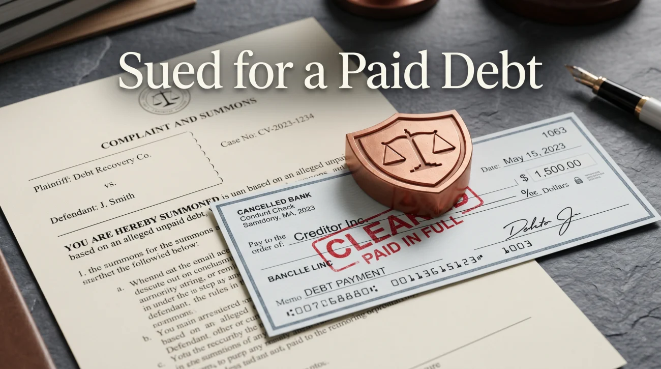 Already Paid Debt Lawsuit Defense