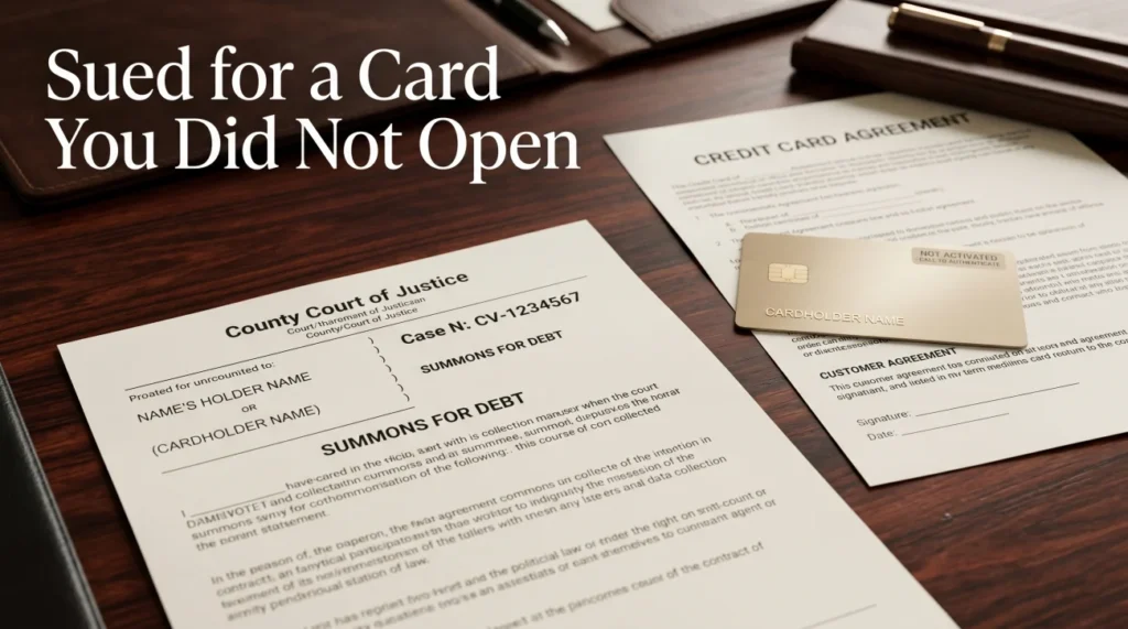 Authorized User Credit Card Debt Lawsuit