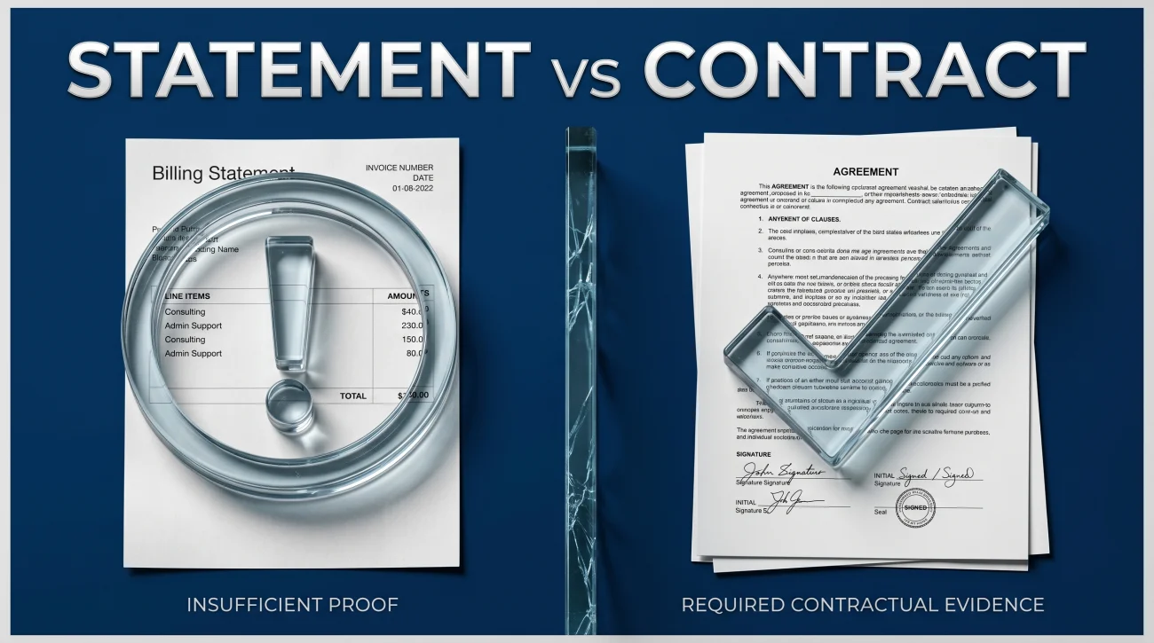 Billing Statement Vs Original Credit Contract