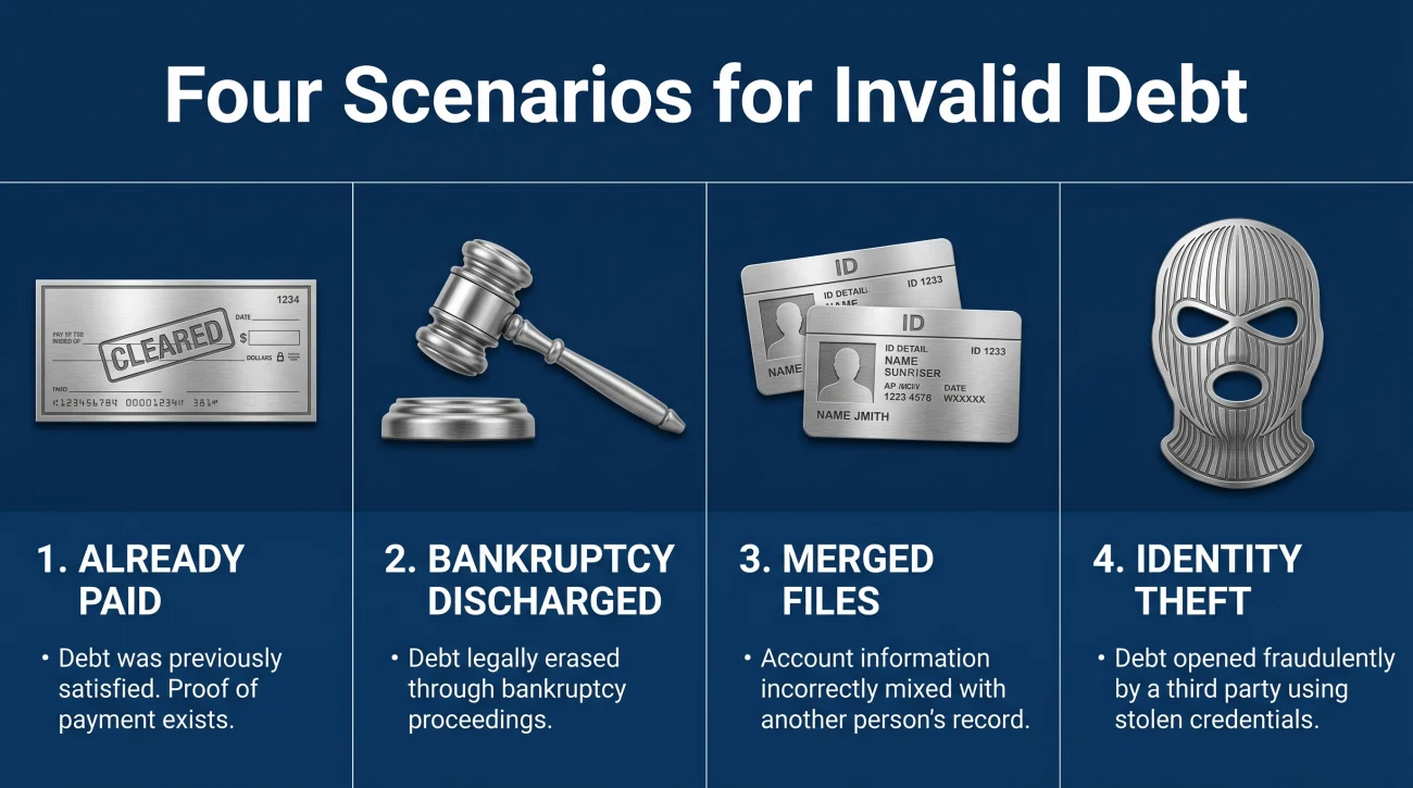 Common Fake Debt Scenarios