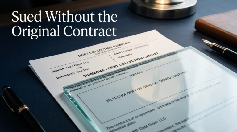 Debt Buyer Has No Original Contract: How to Defend Your Lawsuit