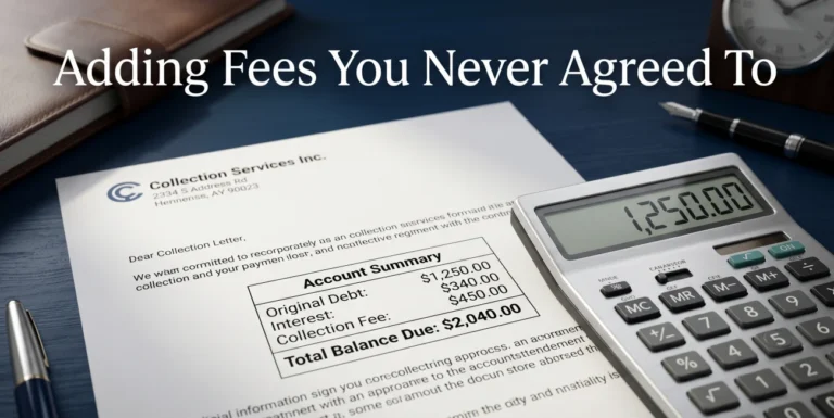 Debt Collector Adding Fees You Don’t Owe: What’s Permitted and What’s an FDCPA Violation