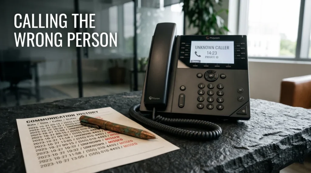 Debt Collector Calling Wrong Person
