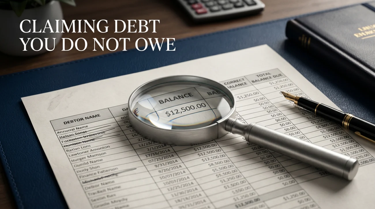 Debt Collector Collecting Debt I Don't Owe