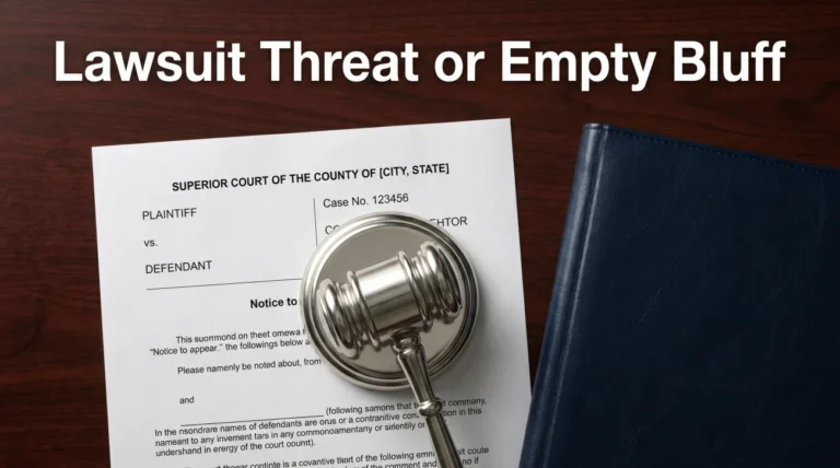 Debt Collector Threatening to Sue You: When It’s a Bluff and When It’s Real