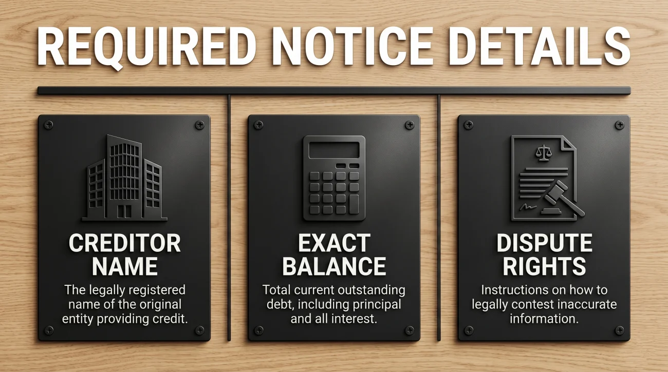 Fdcpa Required Validation Notice Details